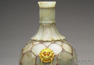 图片[2]-Jade large round urn with inlay, Mughal Empire-China Archive